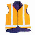 Reflective vest, 100% polyester knitting waistcoat, size, sto 3xl